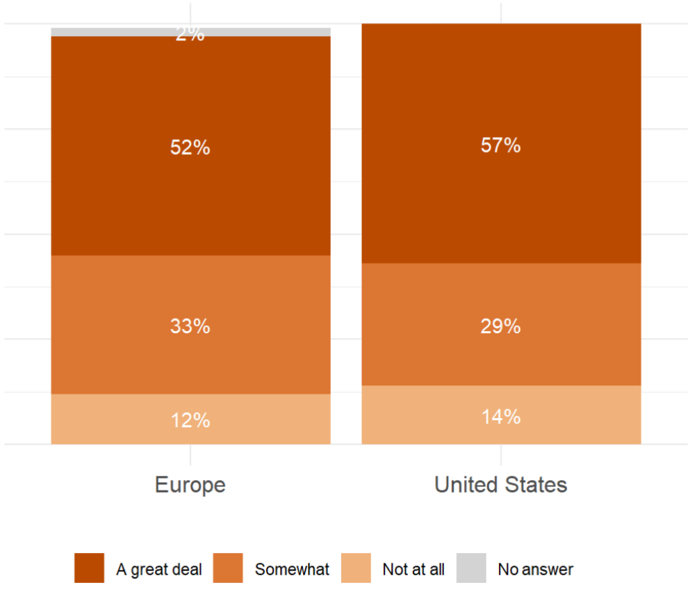 Figure 7. Privacy concerns for the use of AI tools or systems in their work